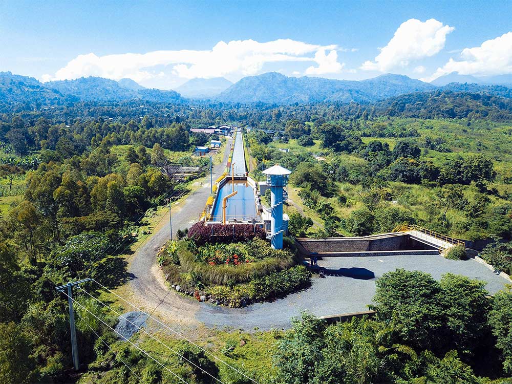 Wasserkraftwerk im Kongo